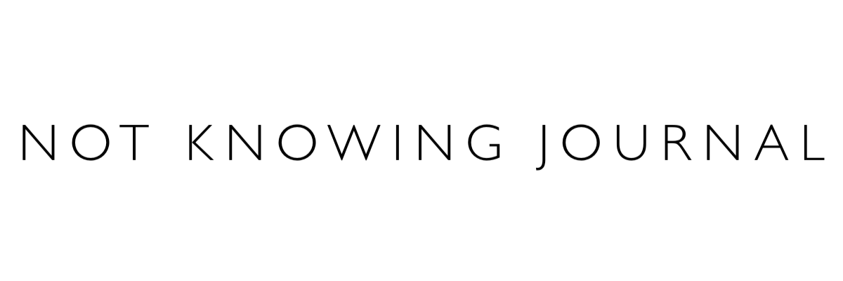 Not Knowing Journal